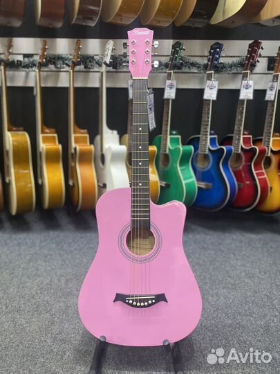Гитара розовая 7/8