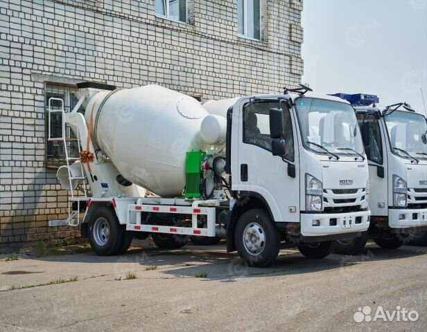 Автобетоносмеситель Isuzu Elf, 2024