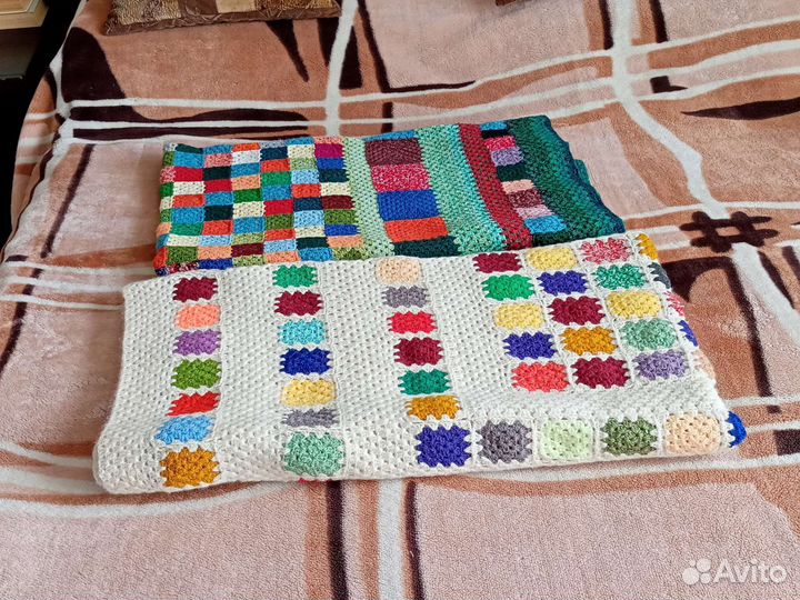 Плед вязаный