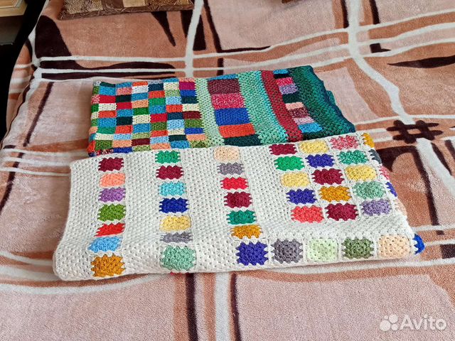 Плед вязаный