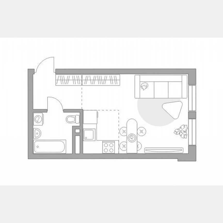 Квартира-студия, 30 м², 20/32 эт.