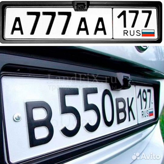 Рамка для номера с камерой