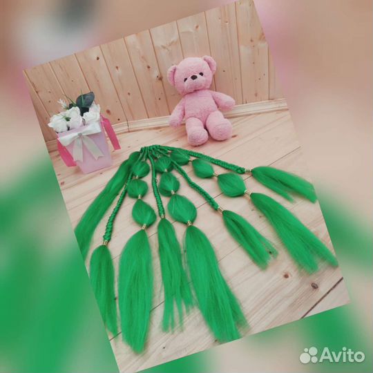 Афрорезинка из канекалона съёмная