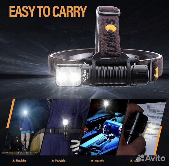 Налобный фонарик Sofirn Wurkkos