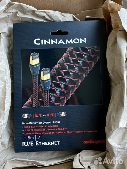 Кабель Ethernet Lan RJ 45 AudioQuest Cinnamon