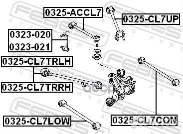 Тяга подвески поперечная зад прав/лев 0325C
