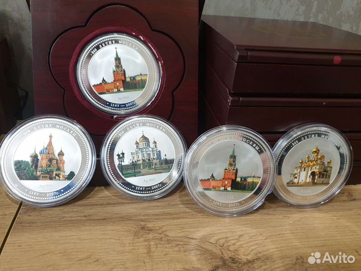 Настольная медаль в честь 860-летия Москвы