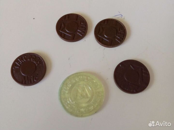 Жетоны метро таксофон