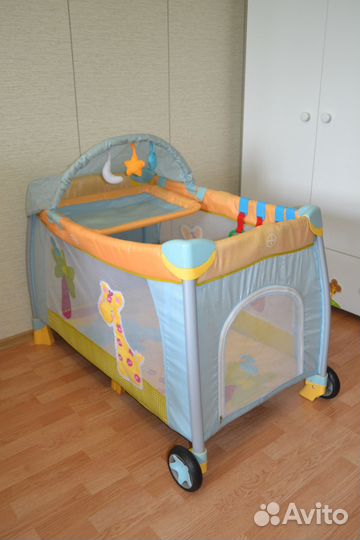 Детский манеж с пеленальным столиком