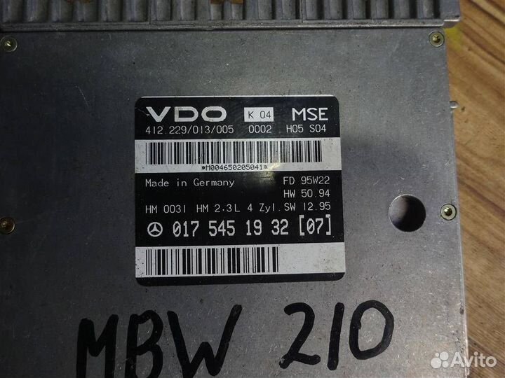 Блок управления двигателем Mercedes-Benz E-класс