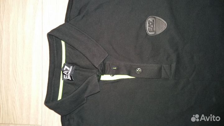 EA7 поло новый черный оригинал