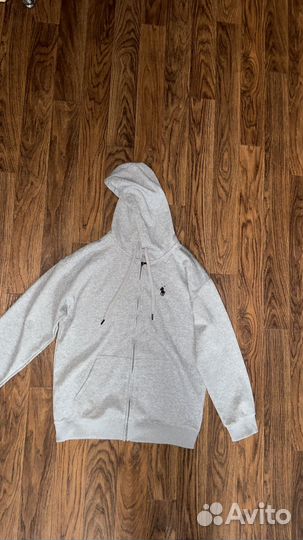 Polo ralph lauren зип худи серая