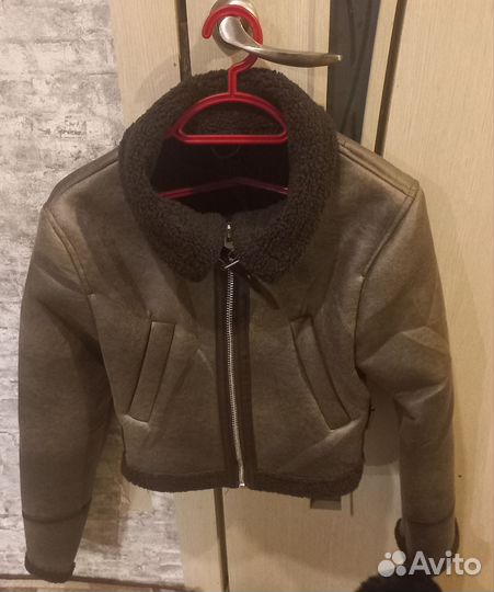 Дубленка женская 42 44 коричневая