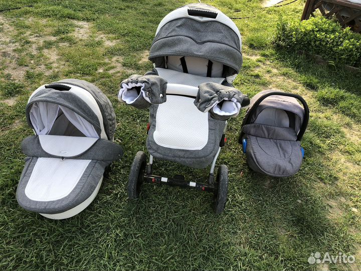 Детские коляски 3 в 1 adamex barletta