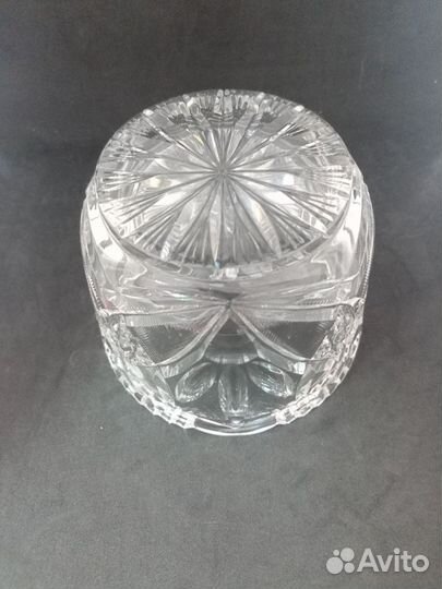 Хрустальная ваза, Салатник. Конфетница. СССР. Крас
