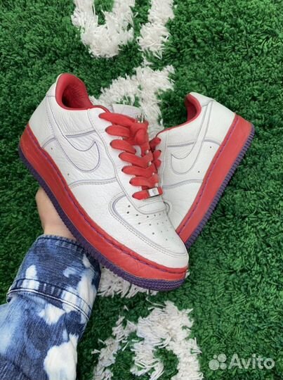 Nike Air Force 1 Low Supreme Eggshell Red ориг