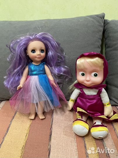 Кукла Маша Медведь музыкальная/ кукла Весна Ася