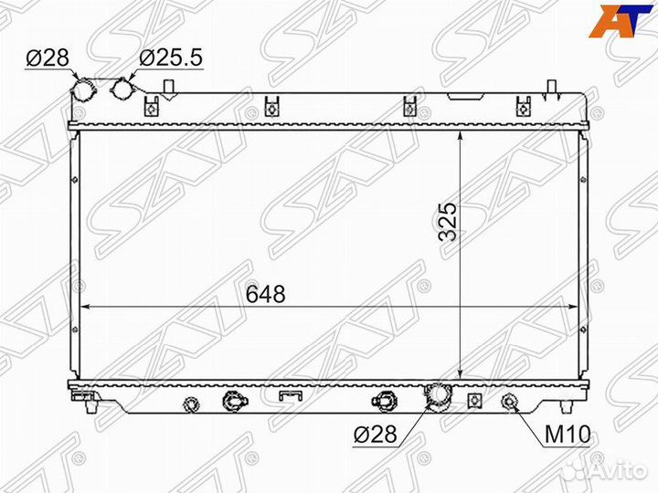 Радиатор honda FIT/jazz 03-07