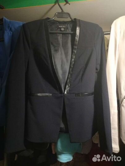 Пиджак классика, кожзам