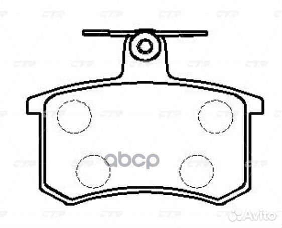 GK1269 колодки дисковые задние Audi 80/90/100