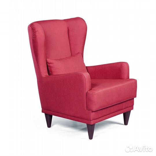 Кресло Juliet рогожка красный