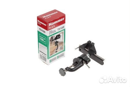 Тиски Hammer Flex TS100 100мм, поворотные на стр