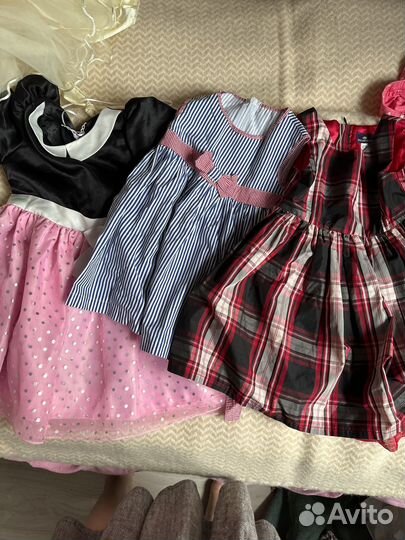 Большой пакет вещей на девочку 92 98