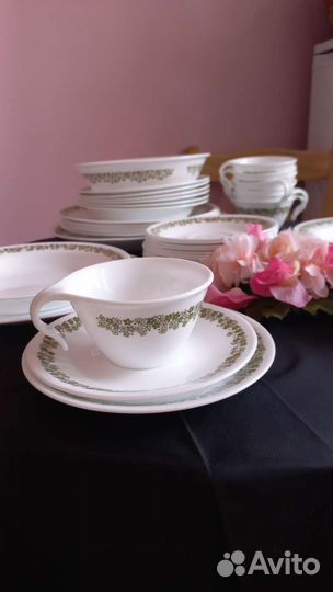 Набор столовой посуды Corelle США винтаж