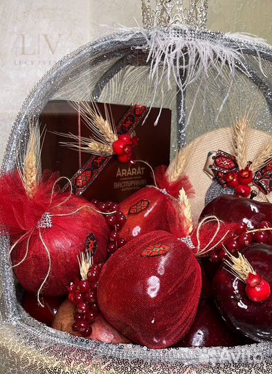 Корзина для красная яблока