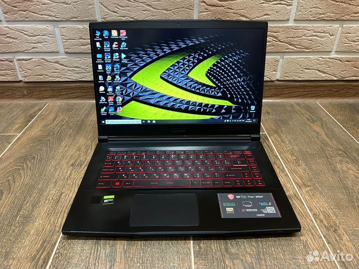 Геймерский MSI GF65 (I7-9750H+GTX 1660 Ti 6GB)