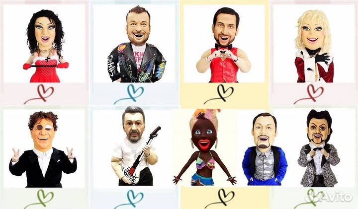 Звезды российского шоу бизнеса, ростовые куклы