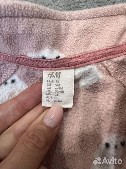 Кофта флис hm 74