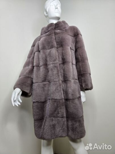 Шуба норковая 48'50 кокон длина 88 см