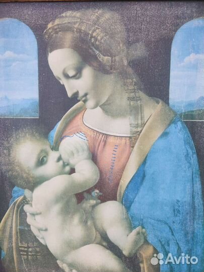 Репродукция на ткани Мадонна Литта Леонардо