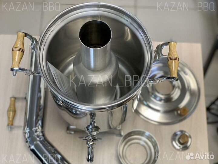 Самовар 7 литров, на дровах