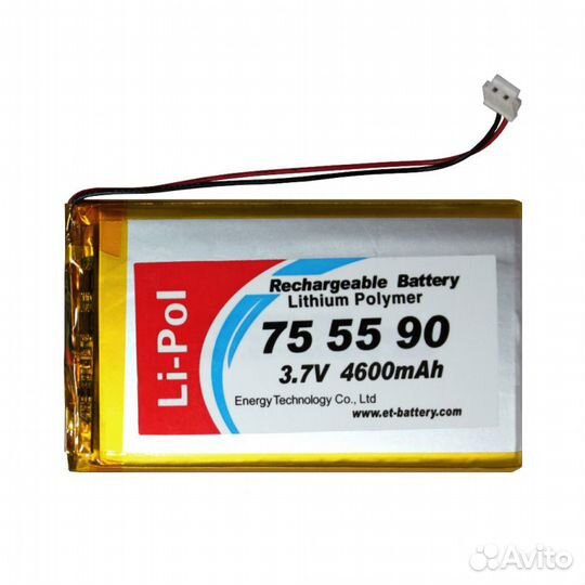 Аккумулятор ET LP755590-PCM литий полимерный