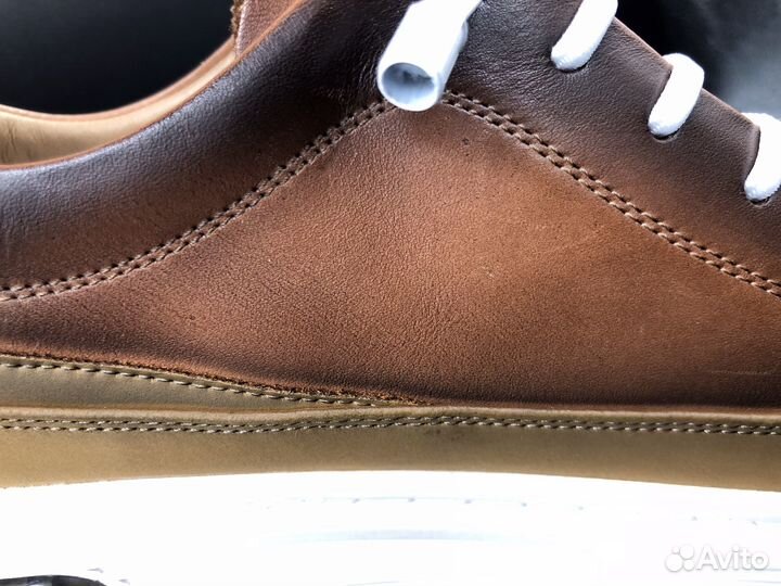 Полуботинки Слипоны из Натуральной Кожи, Респект