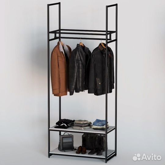 Стеллаж для одежды A2290-07-чб 220х90х45