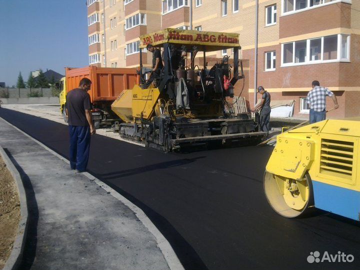 Бетонирование, отмостка, заезд на участок