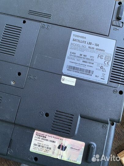Ноутбук toshiba satellite L30-134