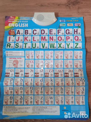 Звуковой плакат азбука (Английский язык)