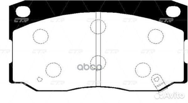 Колодки тормозные дисковые GK0482 CTR