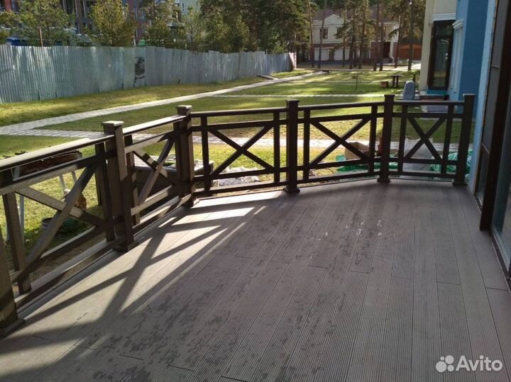 Современные ограждения на террасу из дпк