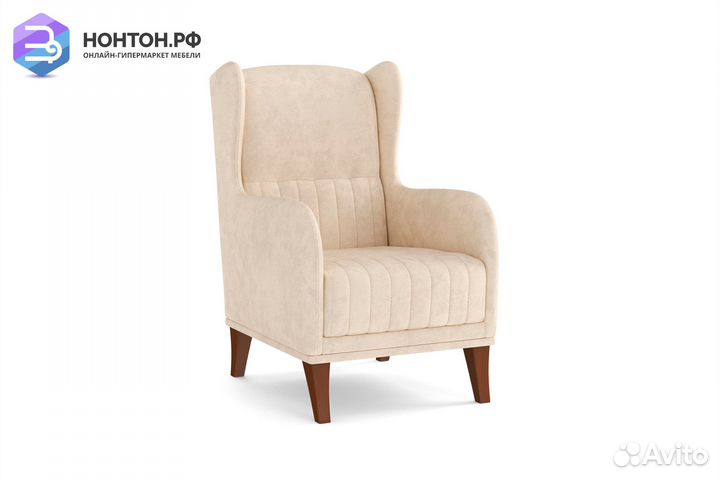 Кресло евромагнат темно-бежевое