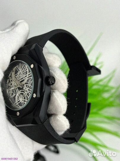 Наручные часы Hublot WHB3 чёрные (Арт.97001)