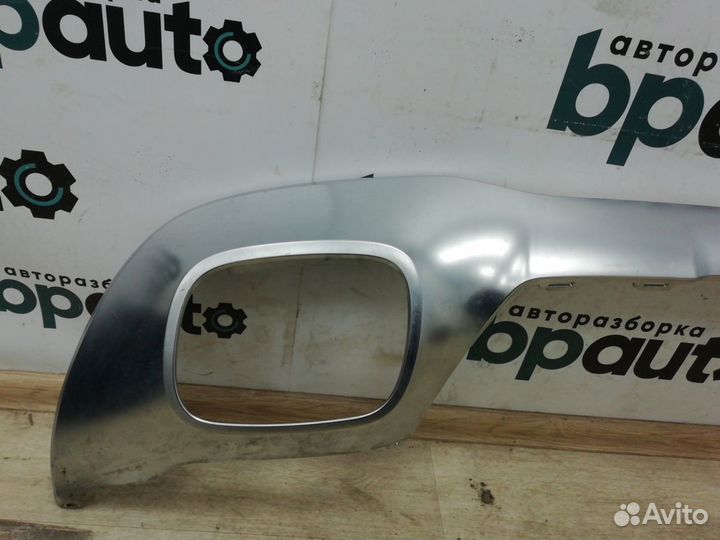 Накладка на юбку заднего бампера хром A1568851400