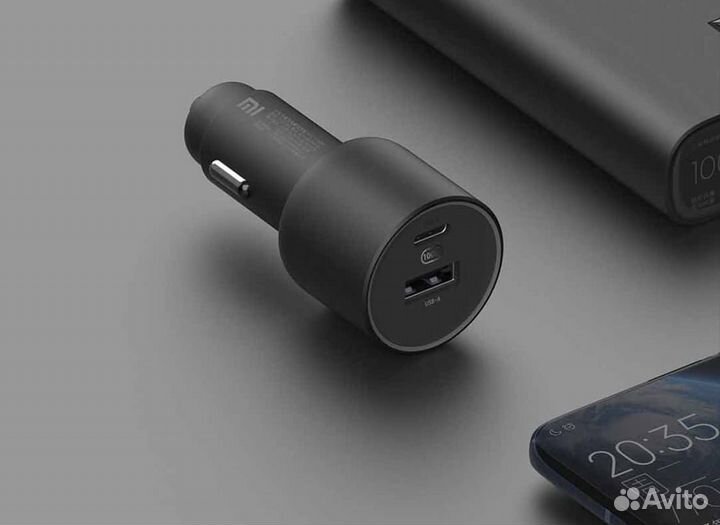 Зарядное устройство Xiaomi Car Charger 1A1C 100W