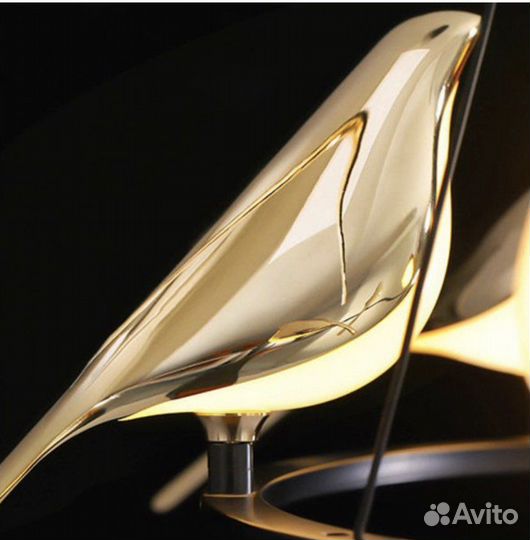 Бра, подвес, люстра с 3 и 6 птицами, птичками