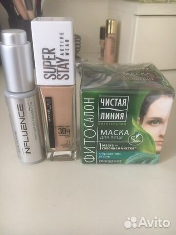 Тональные крема и маска доя лица