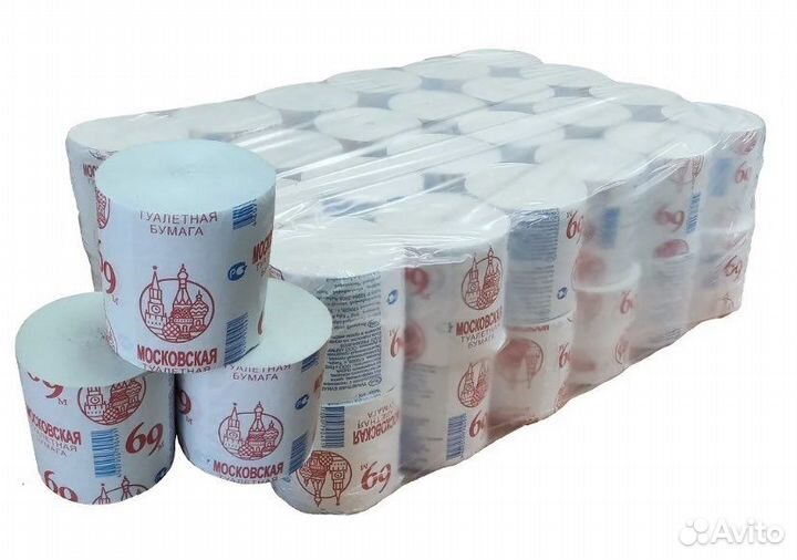 Туалетная бумага Московская 69м аналог Обухов